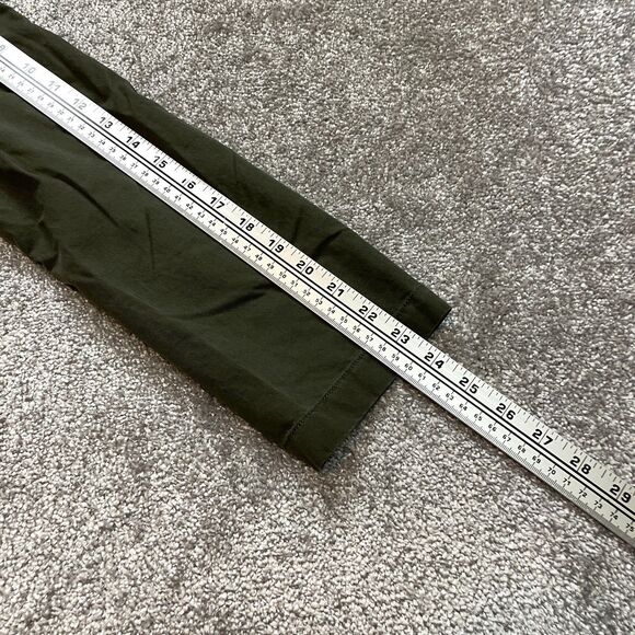 Forever 21 Overcoat Jacket Womens Large Army Green Double Breasted Pockets Belt - Picture 10 of 12